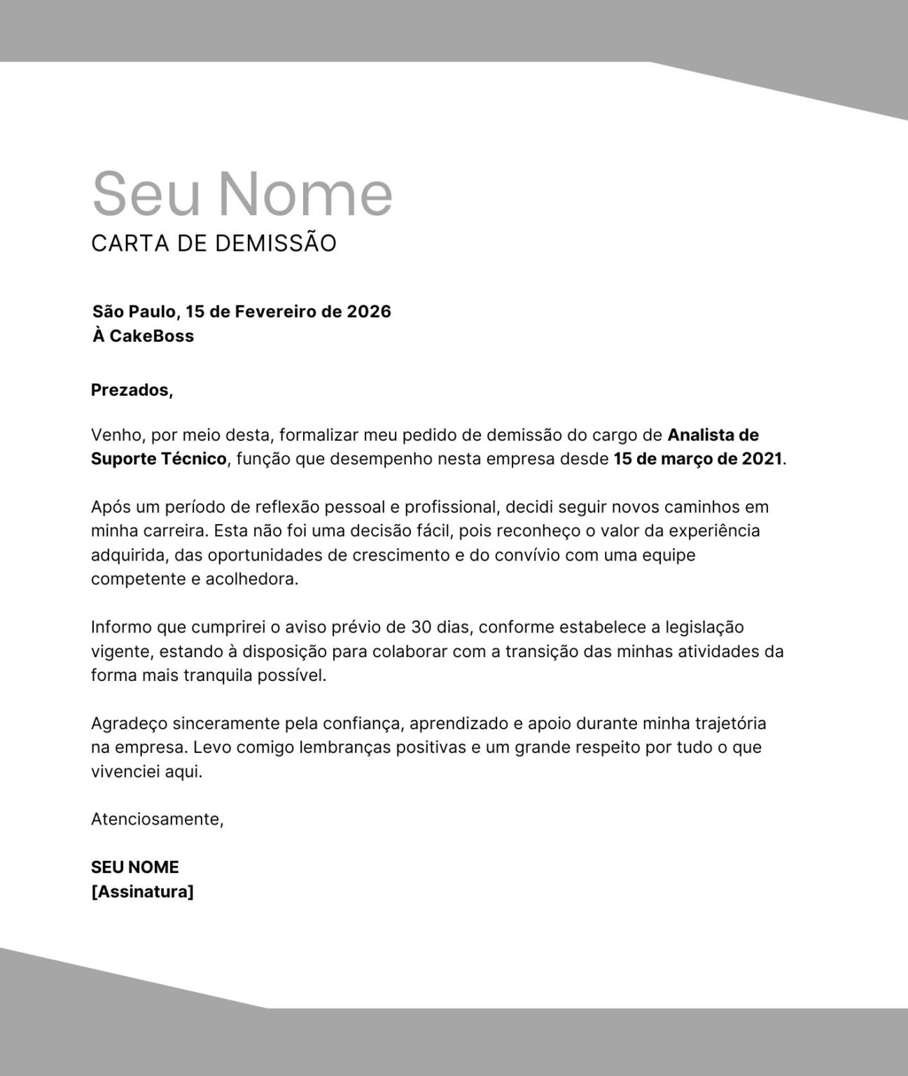 Carta de Demissão: 7 Modelos Prontos para Editar